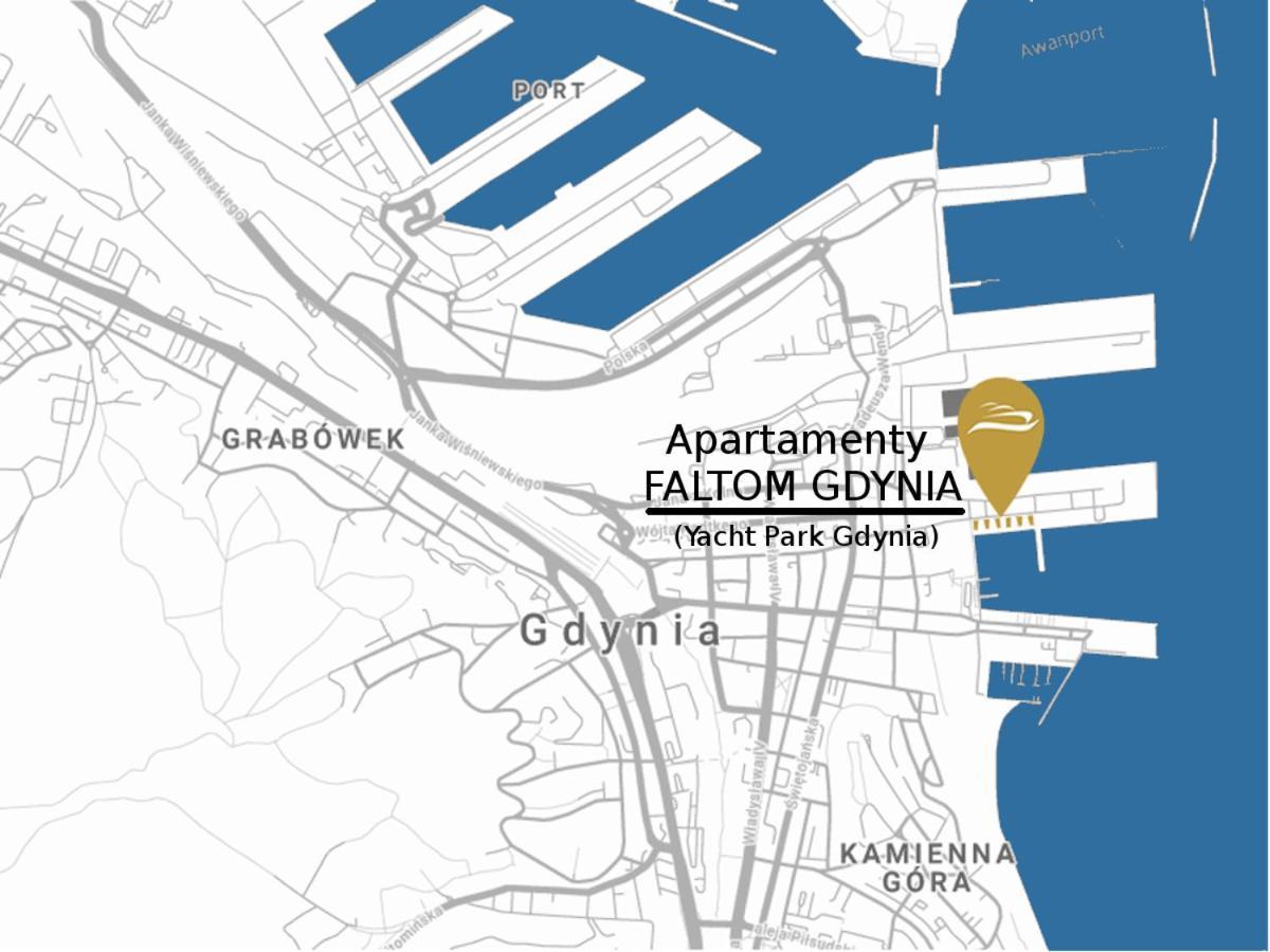 Apartament Faltom 26 Yacht Park Z Tarasem Gdynia Esterno foto